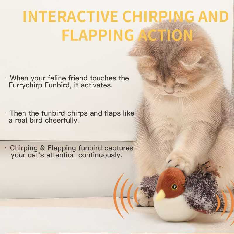 YoPoll Interactive Chirping Automatic Cat Toy