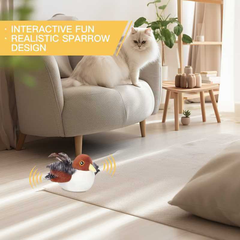 YoPoll Interactive Chirping Automatic Cat Toy