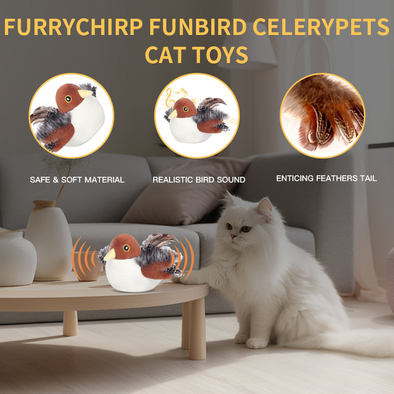 YoPoll Interactive Chirping Automatic Cat Toy